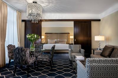 Luxurious living room of the Signature Suite Delux