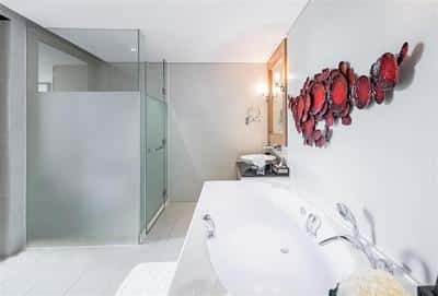 Master bathroom side view