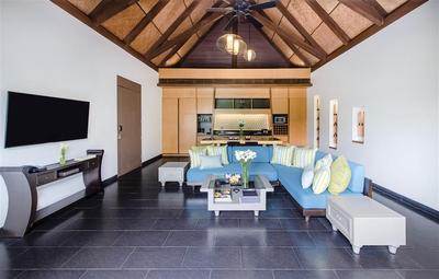 Overview of the living room in the Pool Villa
