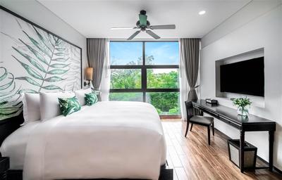 Master bedroom in the Two Bedroom Suite