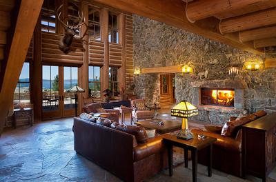 Costilla Lodge Fireplace