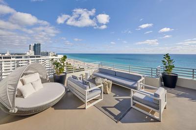 Presidential Ocean Front Suite Living Room Balcony