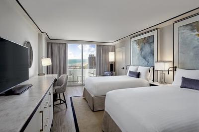Premium Ocean View Balcony 2 Double Beds