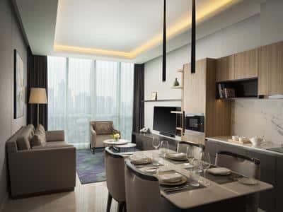One Bedroom Residence - Living & Dining Area