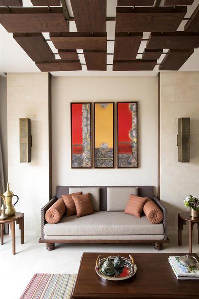 One Bedroom Cliff Pool Villa living room with sofa