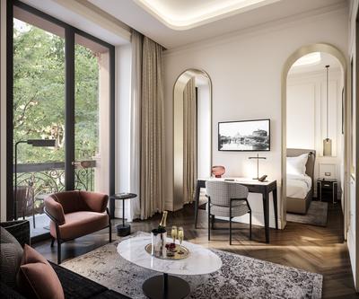 1 King Bed Junior Suite Via Veneto Side