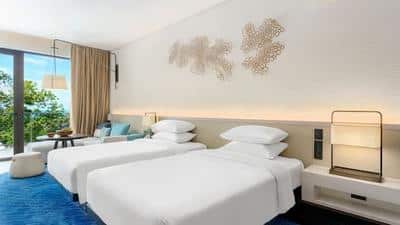 2 Twin Beds Partial Ocean View