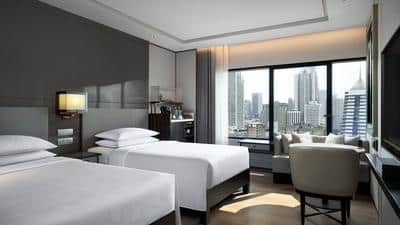 Executive Lounge Access, Guest Room, 2 Twin, City View, High Floor