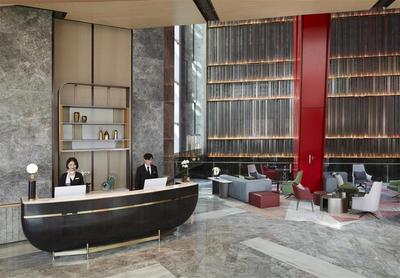 Lobby, Front desk