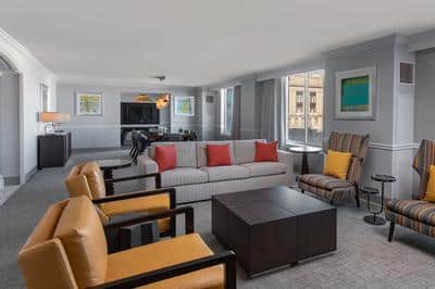 The Presidential Suite Living Room