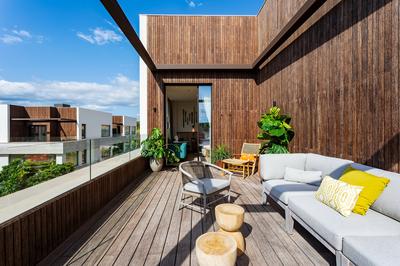1 King Bed With Double Balconies