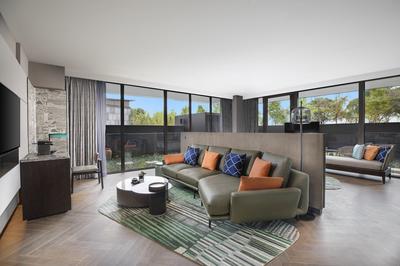 1 King Bed Garden View Suite Living Room