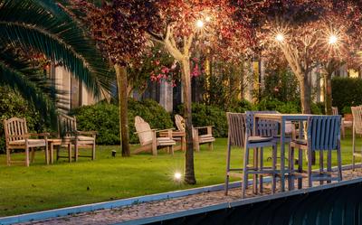 Seaside Garden Night Landscape