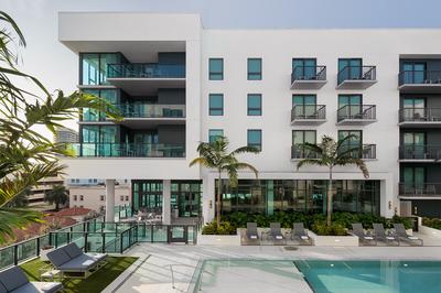 AKA West Palm Beach Pool Morning Side View