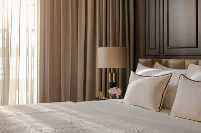 Deluxe Garden View Balcony Bedside Artwork