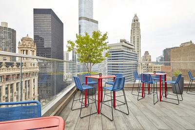 Cerise rooftop seating