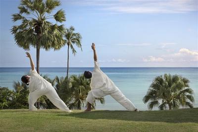 Private yoga class by the beach