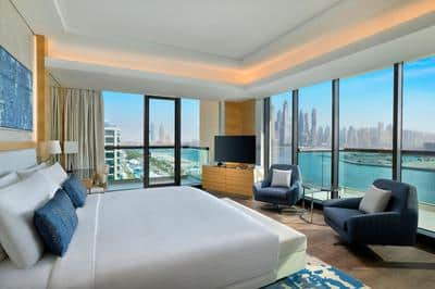 Palm Suite Bedroom - Panoramic Sea View