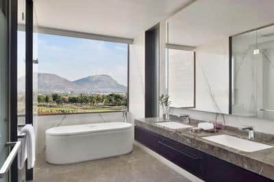 Guest Bathroom with Hill Views