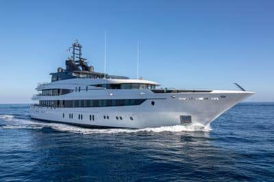 Treville’s private luxury yacht Luna B