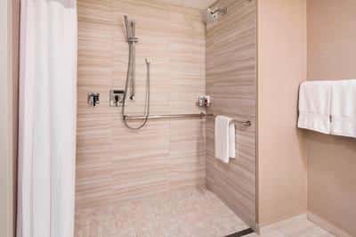 Accessible Guest Bathroom - Roll-in Shower
