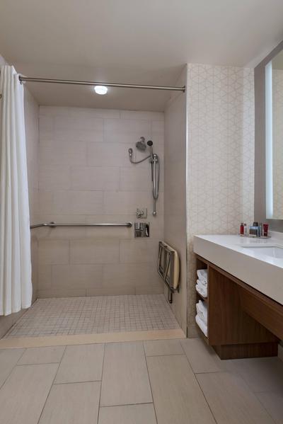 Accessible Guest Bathroom â€“ Roll-In Shower