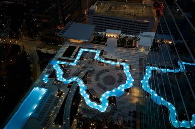 Lazy River View at Night