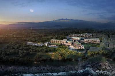 Hotel situated on a cliff of the Southern coast