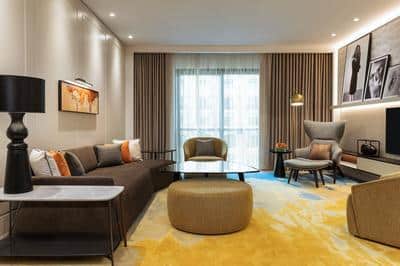 Three-Bedroom Deluxe Apartment - Living Area