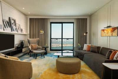 Three-Bedroom Superior Apartment - Living Area