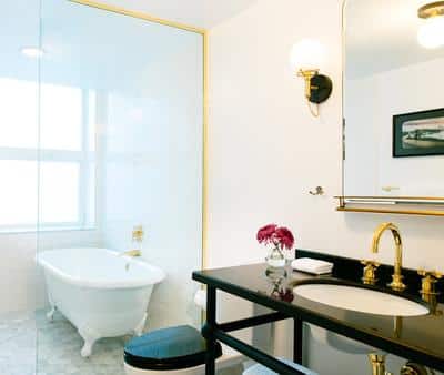 Guest Bathroom with Soaking Tub