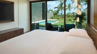 3 Bedroom Ilikai Villa – 2 Kings 1 Bunk Bed Garden View1