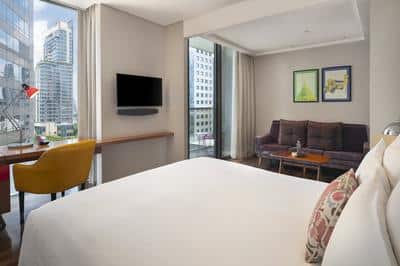 1 King Bed Premium City View Balcony