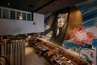 The mural at Izakaya Publico