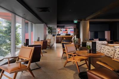 Contemporary speakeasy bar