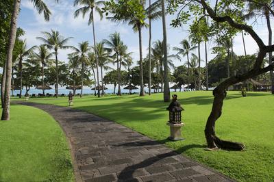Gardens and beach