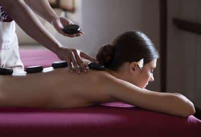 Stone massage at Spa Uluwatu