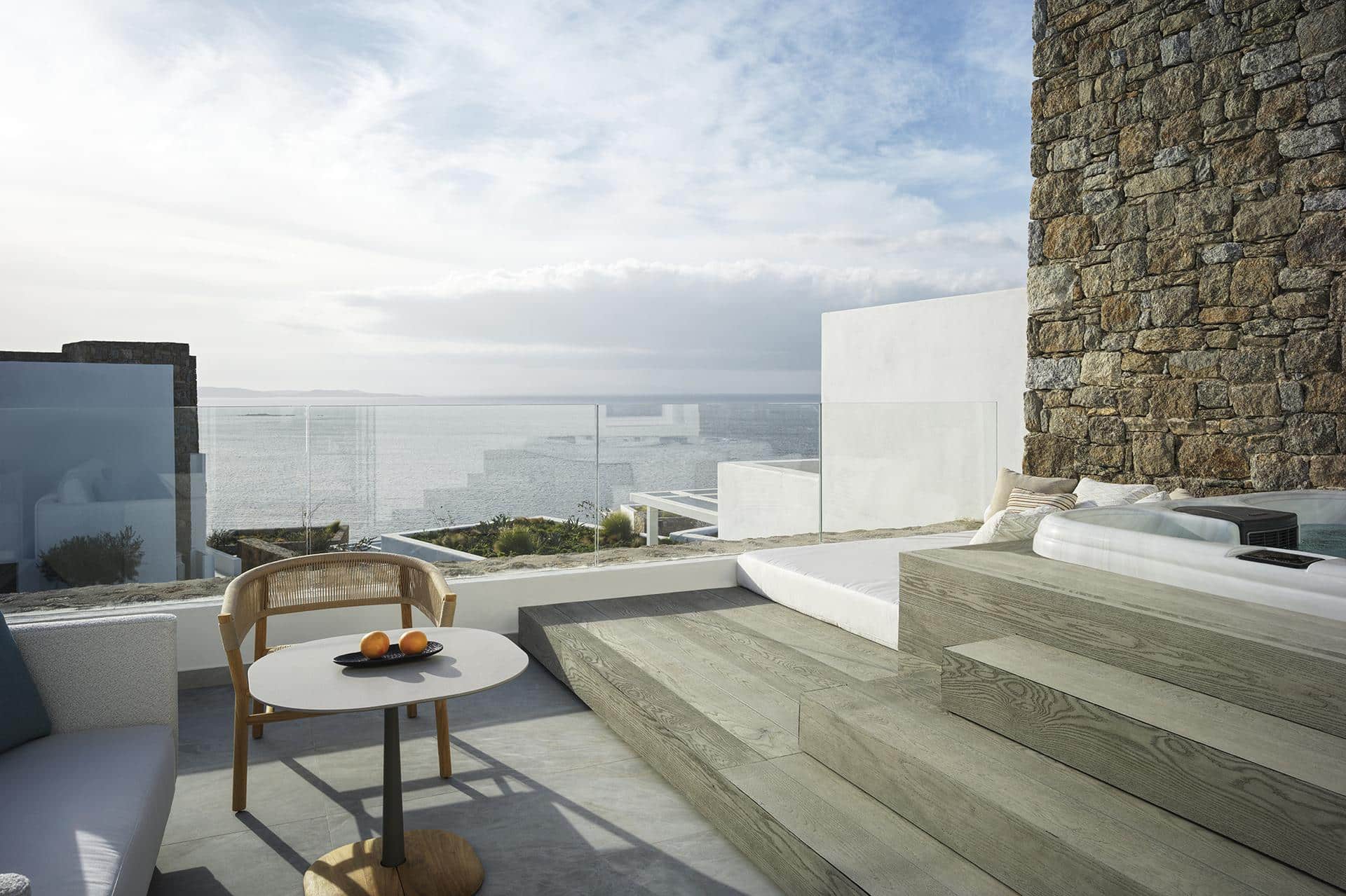 Delta One Bedroom  Residence Hot Tub and Sea View