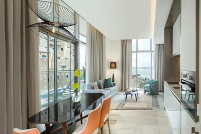 3 Bedroom Suite Dining Kitchen Balcony Palm Sea View