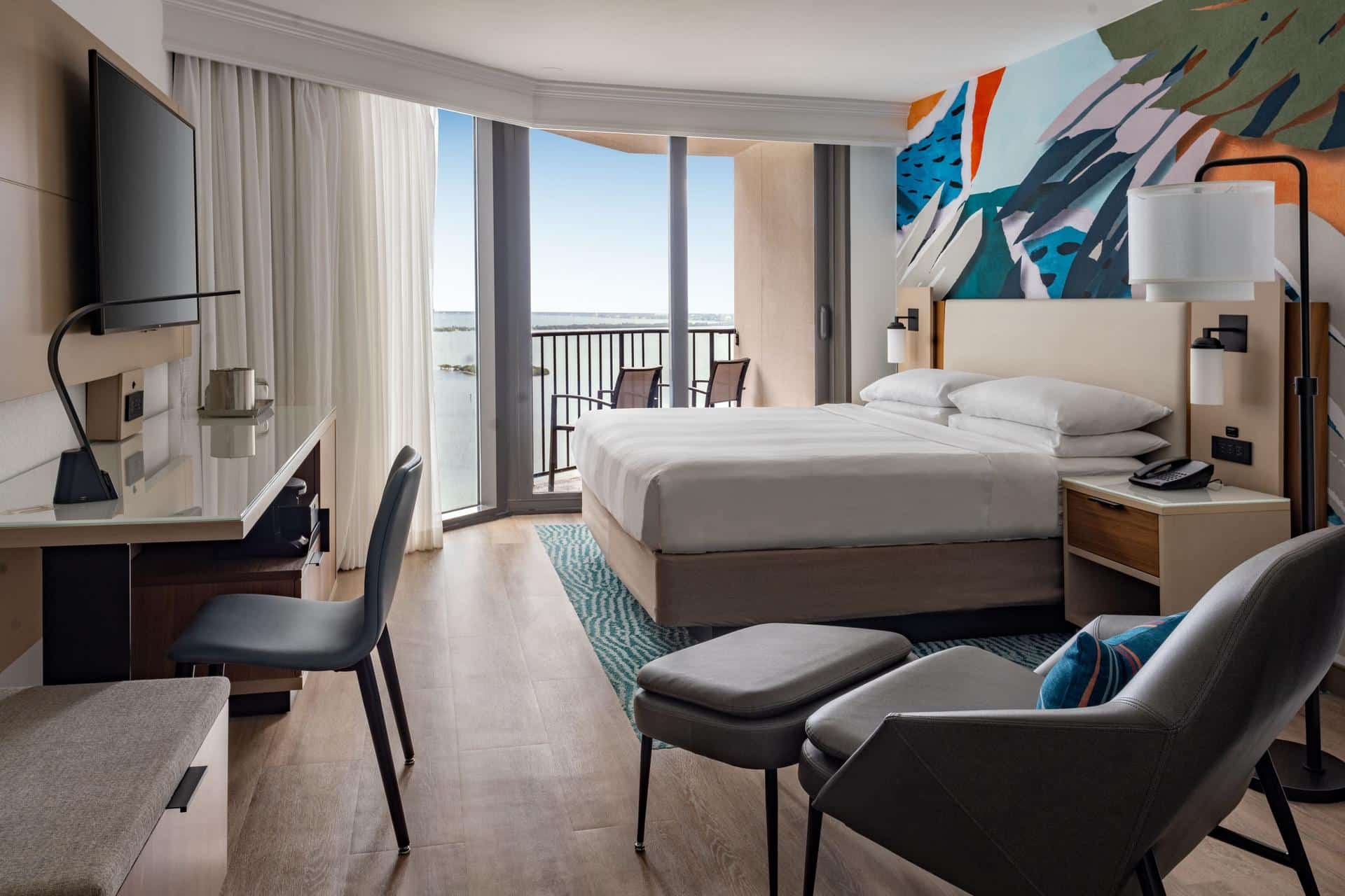 Newly Renovated Room 1 King Partial Bay View