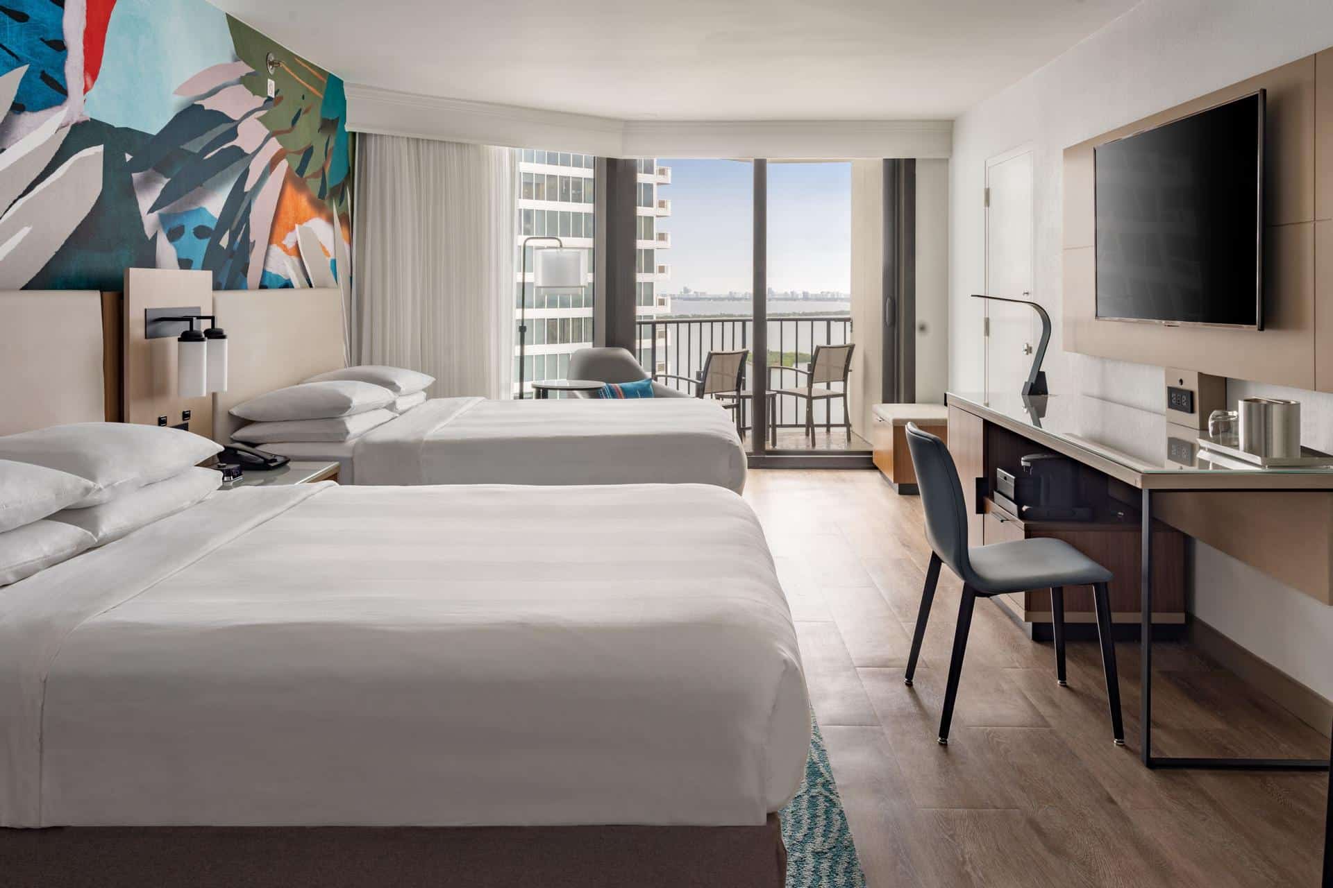 Newly Renovated Room 2 Queen Partial Bay View