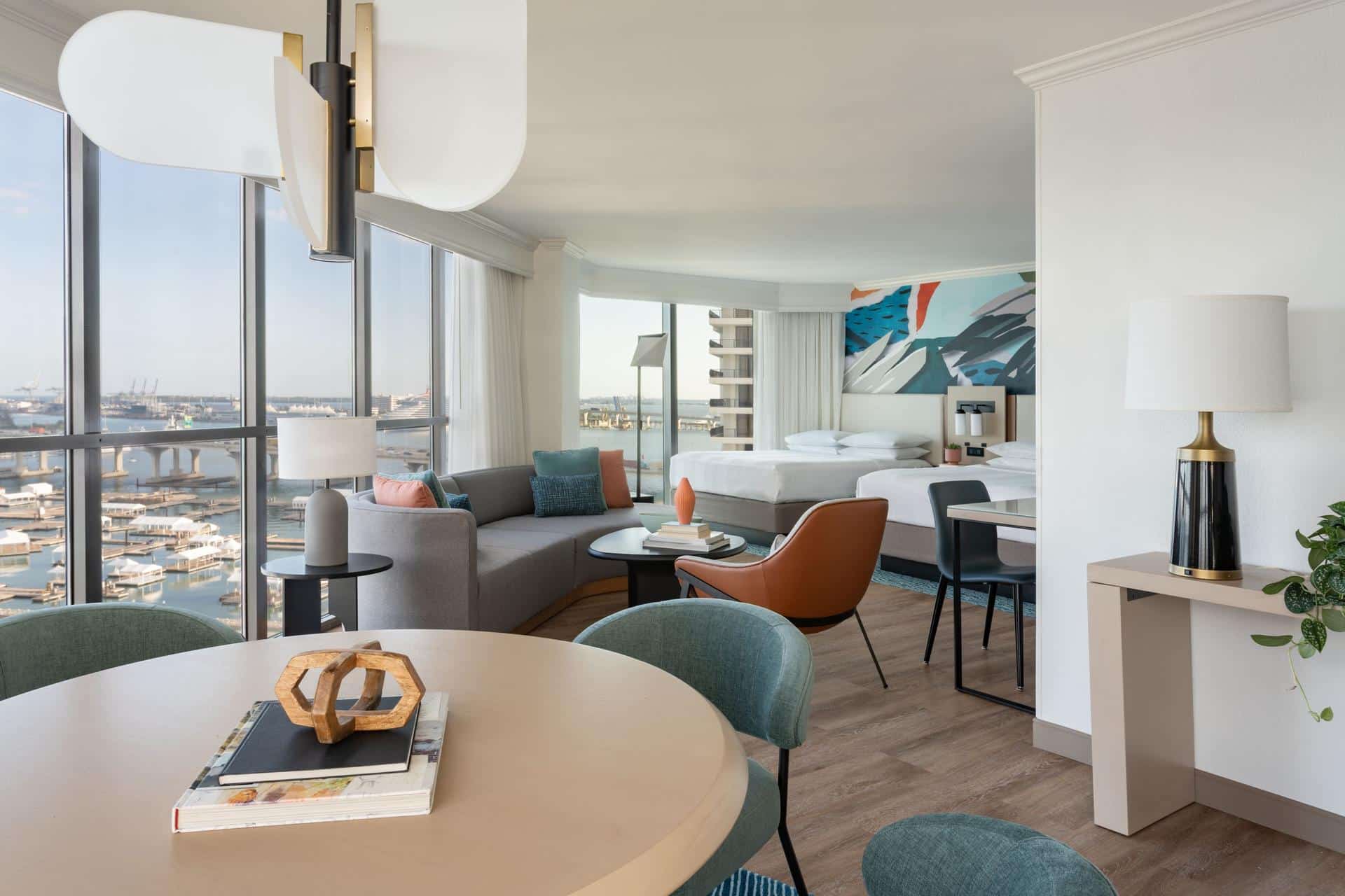 Newly Renovated Junior Suite 2 Queen Biscayne Bay View