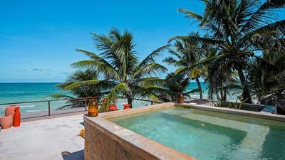 Beachfront Penthouse with Plunge Pool