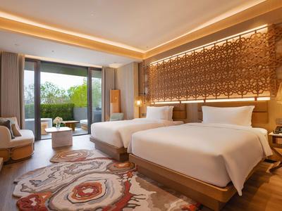Deluxe Room Expo Park View, Private Courtyard - 2 Doubles