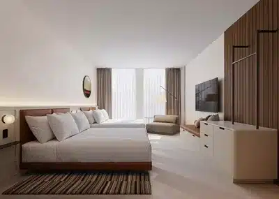 2 Queen Beds