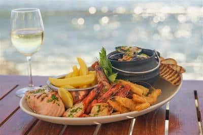 Seafood platter at Tobago's Restaurant