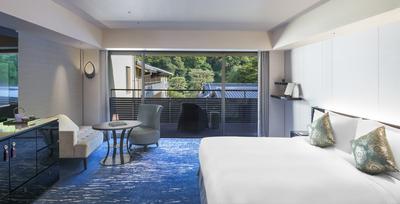 Tsukinone Guest Room, 1 King, Arashiyama View, Mountain View, Mid Floor, Balcony