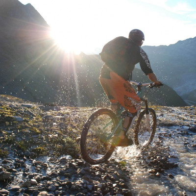 Biking in the Swiss Alps