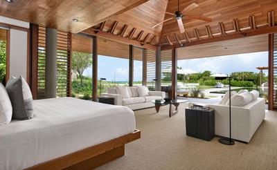 Four Bedroom Deluxe Beach Sala Villa - Bedroom