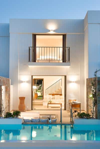 Amirandes Creta Villa with Courtyard and Private Heated Pool